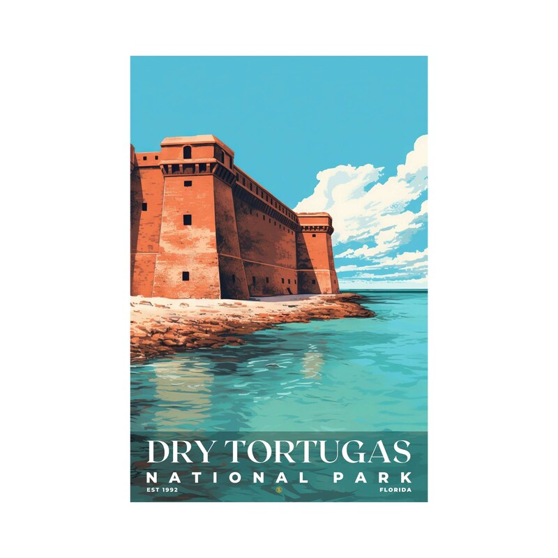 Dry Tortugas National Park Poster, Travel Art, Office Poster, Home Decor | S7